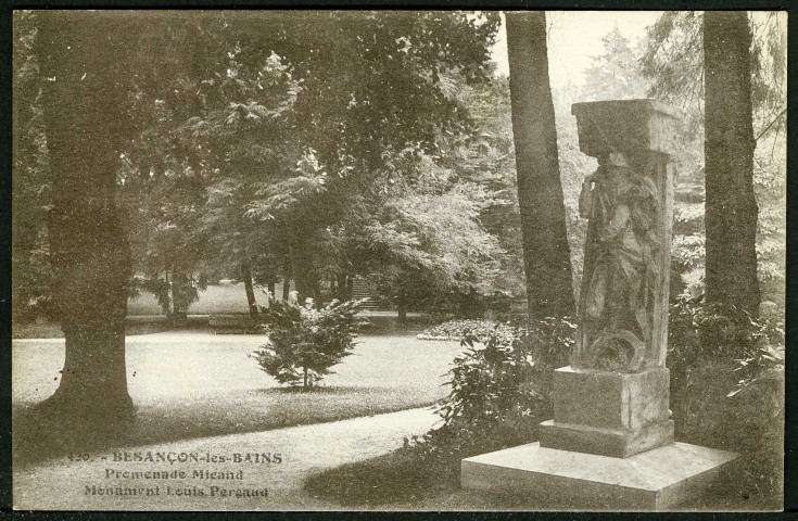 Promenade Micaud, monument Louis Pergaud
