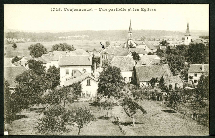 Vue partielle et les églises