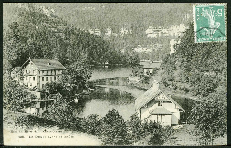 Le Doubs avant sa chute
