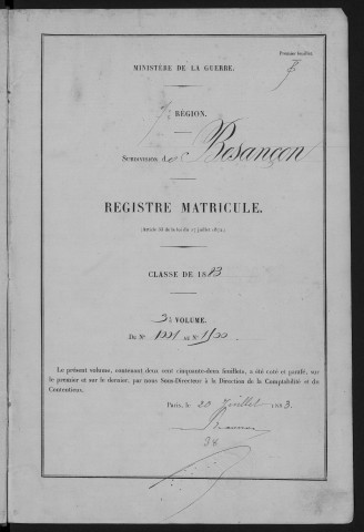 Volume 3, nos 1001 à 1500
