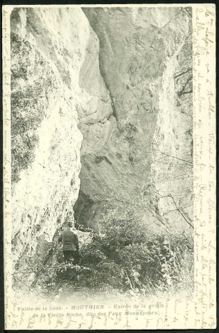 Entrée de la grotte de la Vieille Roche