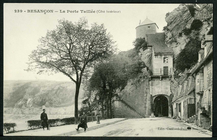 Porte Taillée, coté intérieur
