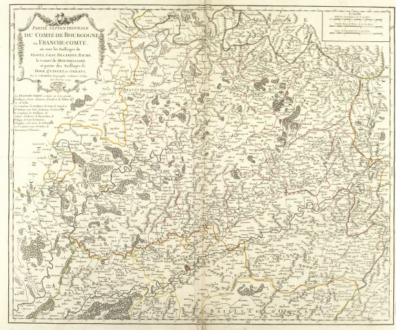 Partie septentrionale du Comté de Bourgogne ou Franche-Comté