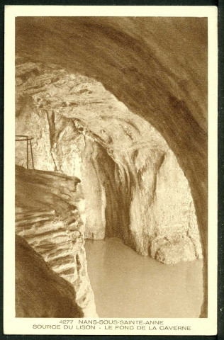 Le fond de la caverne, source du Lison