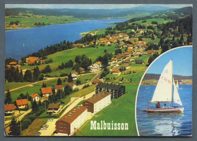Vue générale aérienne et le lac