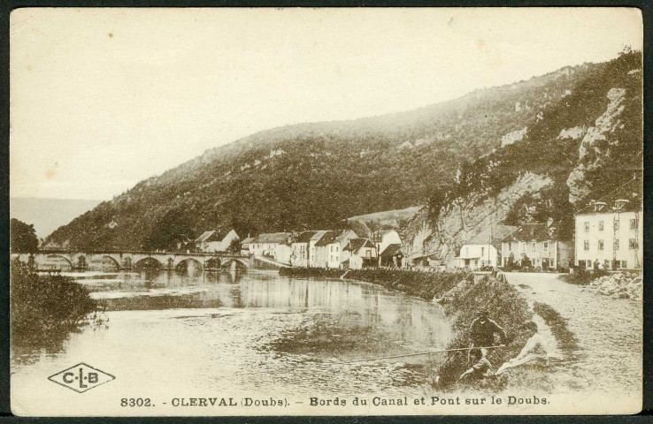 Bords du canal et pont sur le Doubs