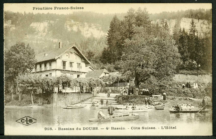 Bassins du Doubs, quatrième bassin côté suisse - l'hôtel
