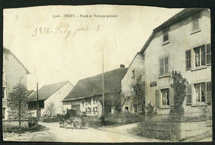 Poste et voiture postale