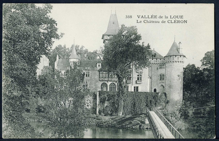 Vue du château de Cléron