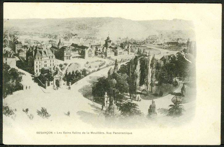 Les bains salins de la Mouillère, vue panoramique