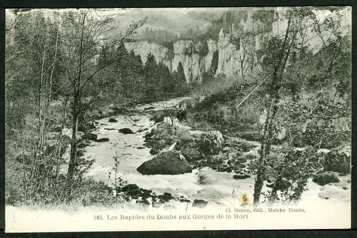 Les rapides du Doubs aux Gorges de la Mort