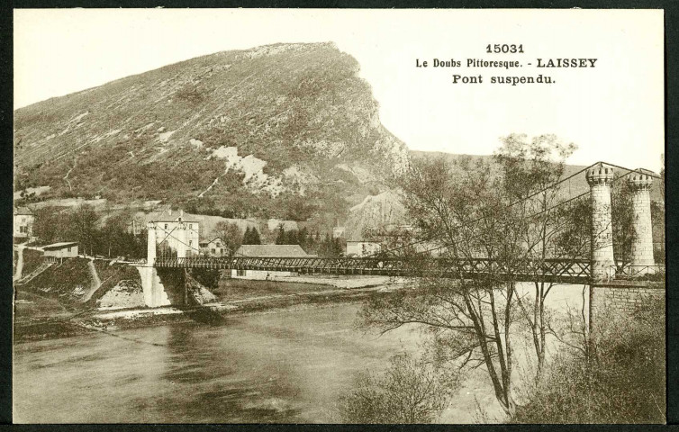 Le Doubs pittoresque, pont suspendu