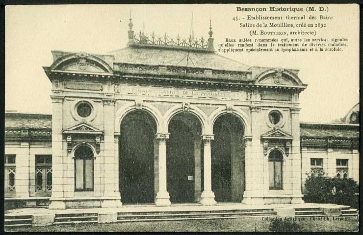 Etablissement thermal des bains salins de la Mouillère créé en 1892