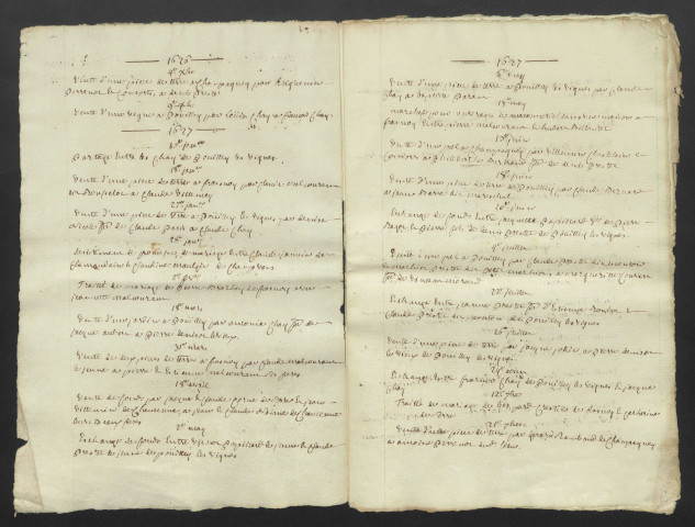 Minutes et répertoires