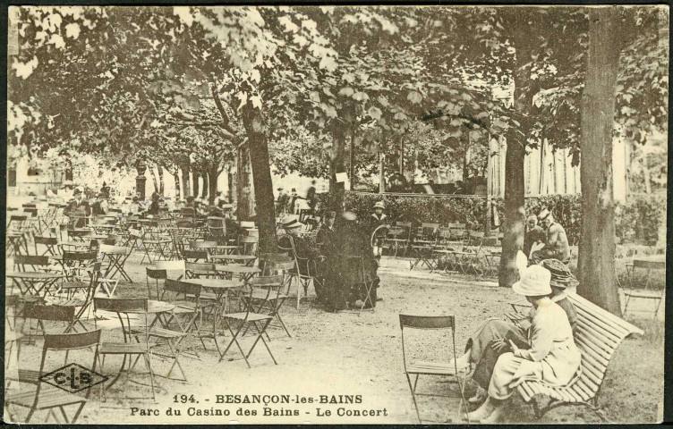 Parc du casino des bains, le concert