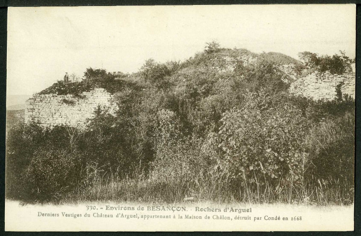 Environs de Besançon. Rochers d'Arguel