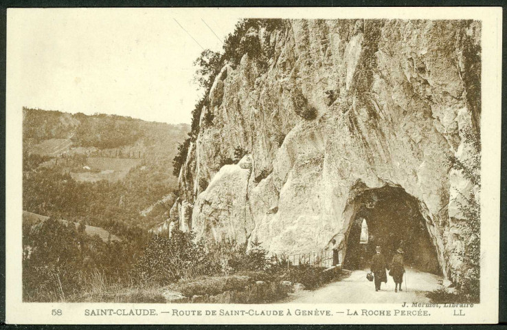 Route de Saint-Claude à Genève. La Roche Percée