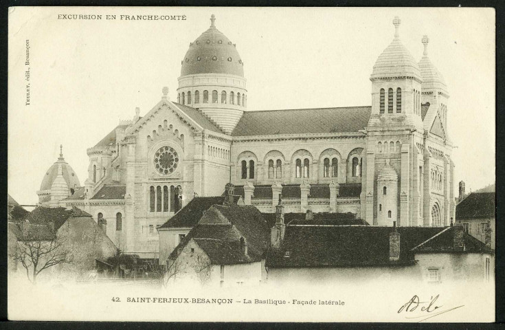Basilique de Saint-Ferjeux, façade latérale