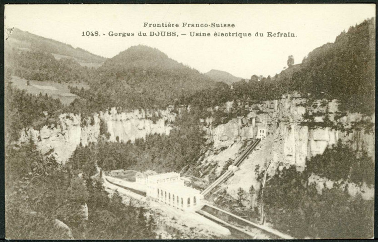 Gorges du Doubs, usine électrique du Refrain