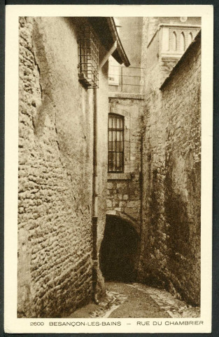 Vue de la rue du Chambrier