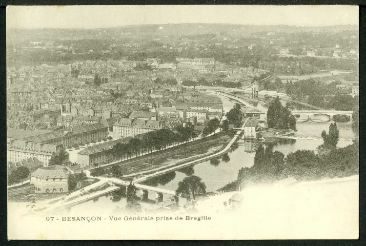Vue générale prise de Bregille