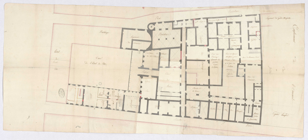 Plan général du rez-de-chaussée du palais
