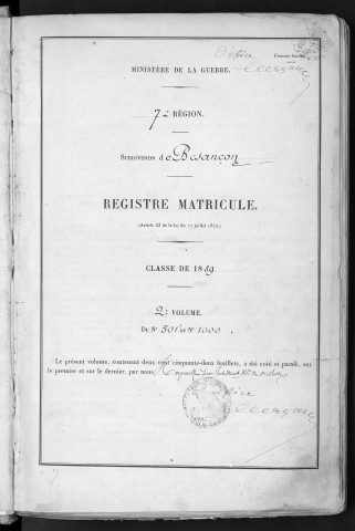 Volume 2, nos 501 à 1000