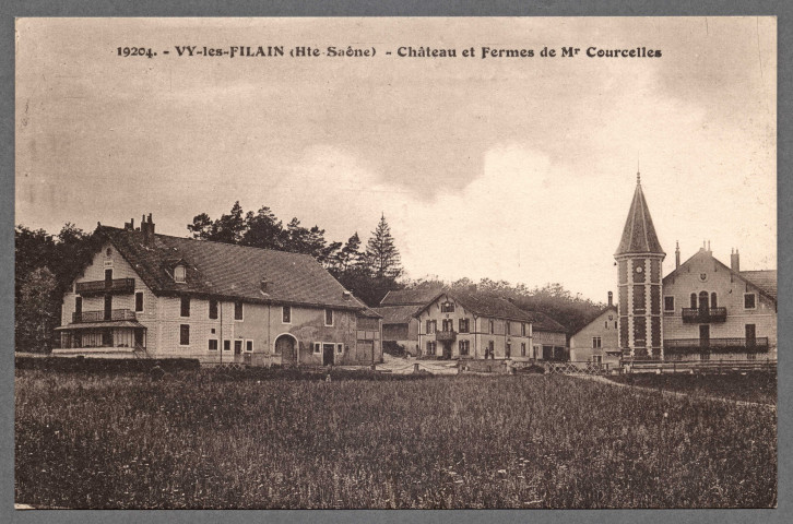 Château et fermes de monsieur Courcelles