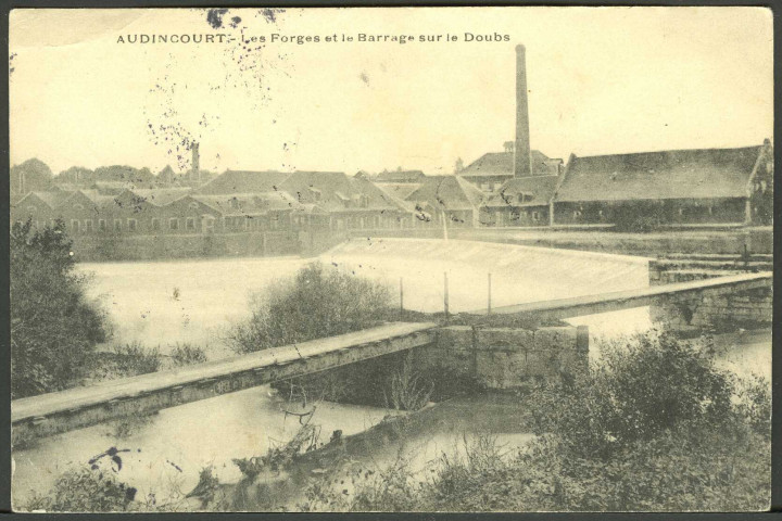 Les forges et le barrage sur le Doubs