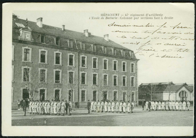 47ème régiment d'artillerie, l'école de Batterie