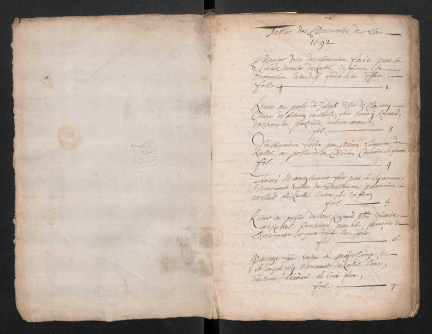 1692 - juin 1693