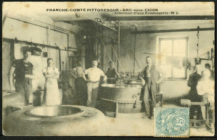 Intérieur de la fromagerie