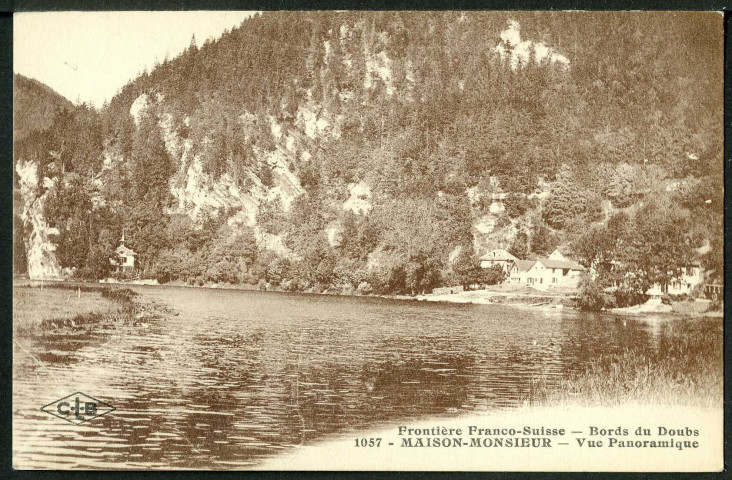 Bords du Doubs, Maison Monsieur vue panoramique