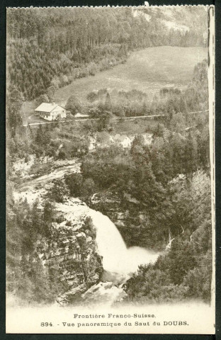 Vue panoramique du Saut du Doubs