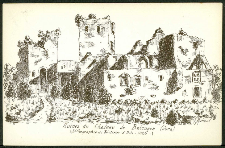 Ruines du château de Balençon (Jura)