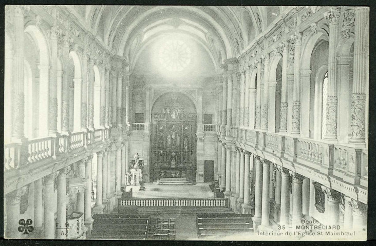 Intérieur de l'église Saint-Maimboeuf