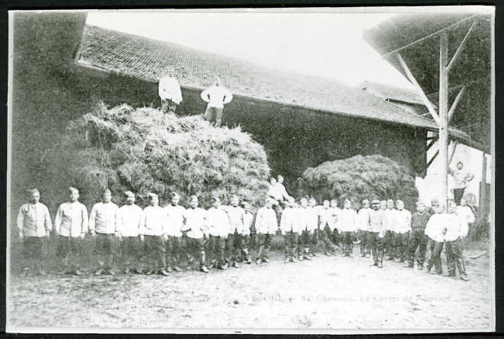 11e chasseurs, la corvée de fourrage