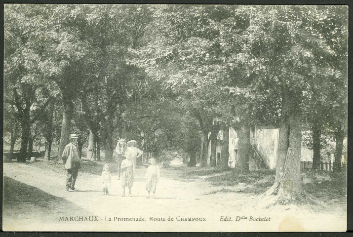 La promenade. Route de Champoux