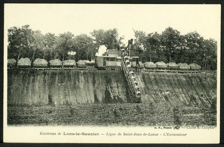 Ligne de Saint-Jean de Losne, l'excavateur