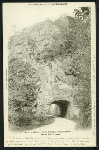 Route d'Arbois à Champagnole, percée des Ferrières