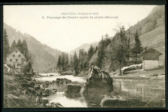 Paysage du Doubs après la chute (Moron)