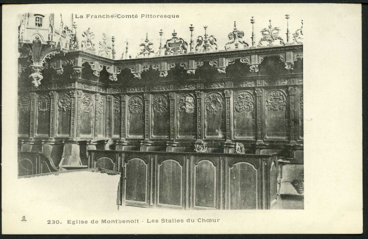 Vue des stalles
