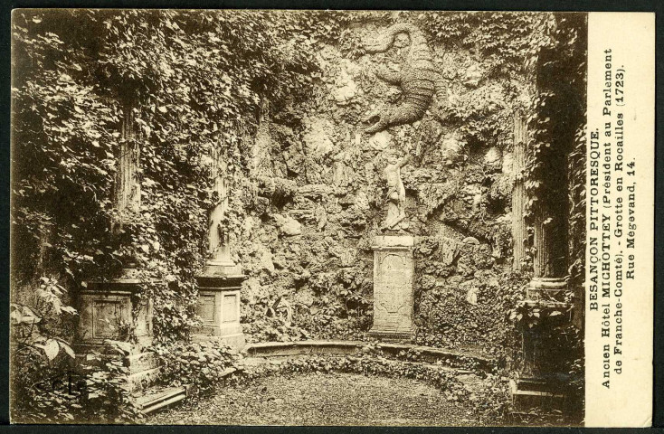 Ancien hôtel Michotey, grotte en rocailles
