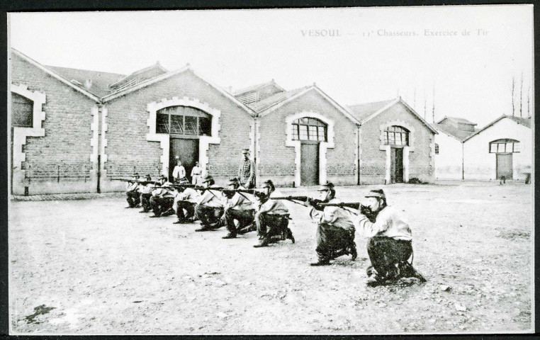 11e chasseurs, exercice de tir