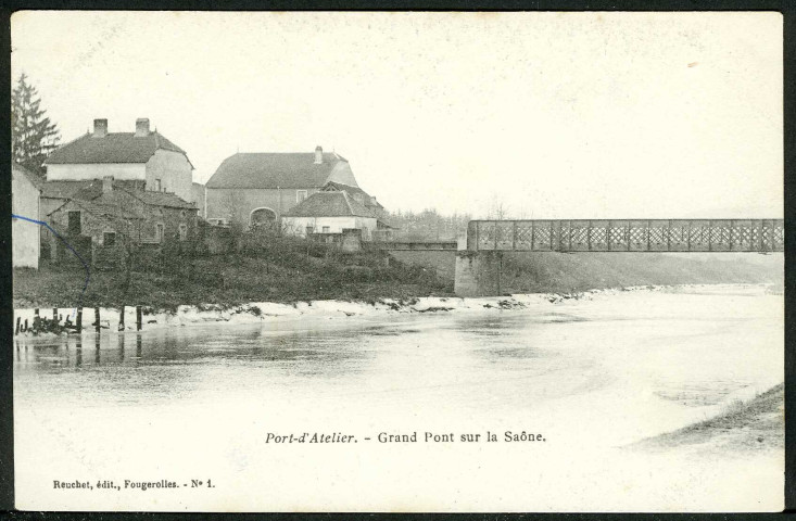 Port-d'Atelier, grand pont sur la Saône