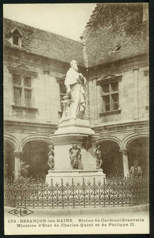 Vue de la statue du cardinal Granvelle