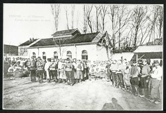 11e chasseurs, corvée des pommes de terre