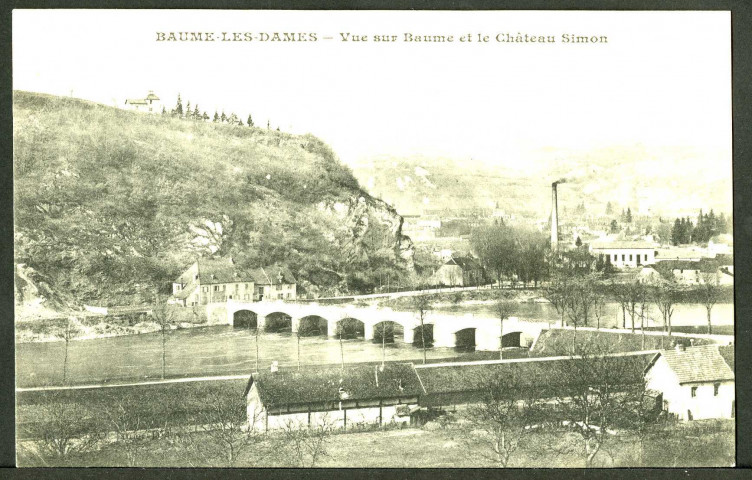 Vue sur Baume et le château Simon