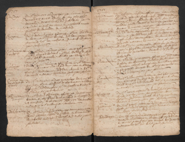 Testaments et répertoire chronologique
