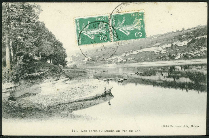 Les bords du Doubs au Pré du Lac
